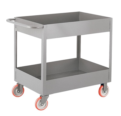 6 Inch Deep Shelf Two Shelf Cart