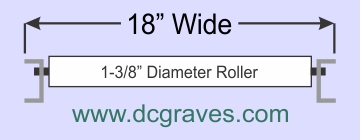 18-12-10 Aluminum Gravity Roller Conveyor