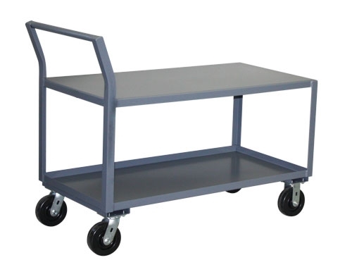 Heavy Duty Sloped Handle Cart - 24" x 30" Shelf Size