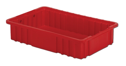 Carton of (8) DC2-035 - Divider Tote Box, 16-1/2" L X 10-7/8" W x 3-1/2" H