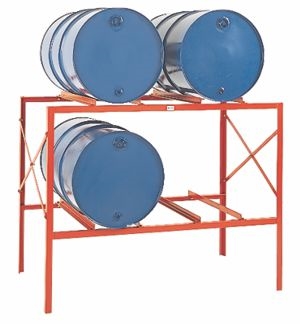 Drum Storage Rack 2 Levels 4 Drum Capacity