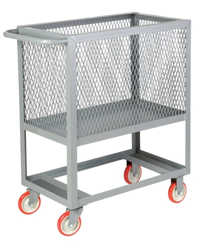 Ergonomic Height Mesh Box Cart