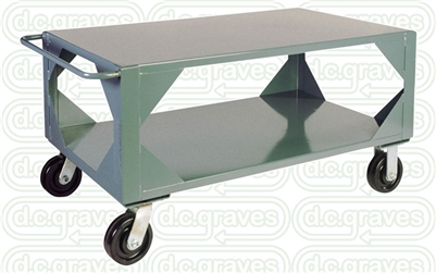 HF25 - Mill Duty Mobile Table - 30" x 60" Shelf Size
