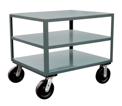 HK17 - Super Duty Three Shelf Mobile Table - 24" x 36" Shelf Size