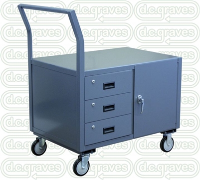 KF24 - Low Profile Mobile Work Center - 30" x 48" Shelf Size