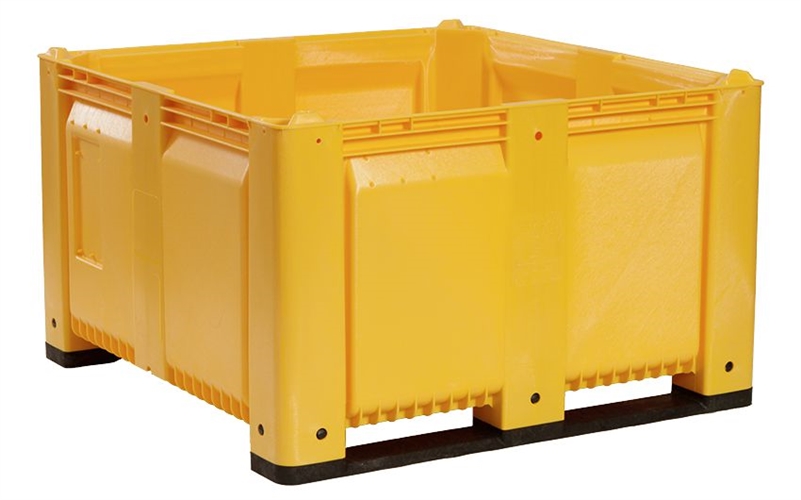 MACX48 Bulk Container with Solid Walls Color Yellow