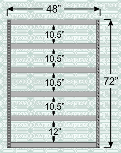 Heavy Duty Shelving Unit 6 Shelves