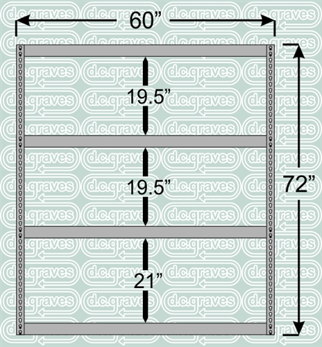 Heavy Duty Shelving Unit 4 Shelves