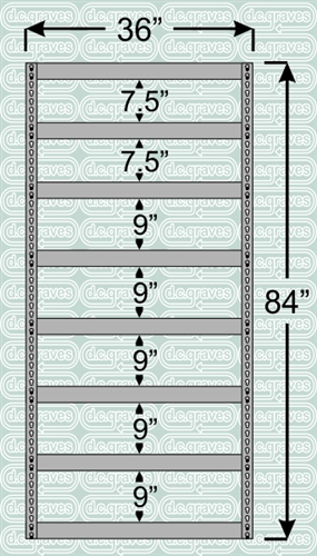 Heavy Duty Shelving Unit 84 Inch High 8 Shelves