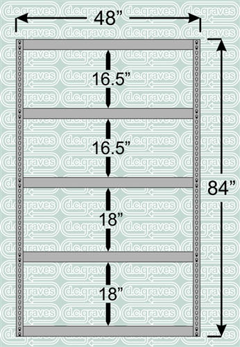 Heavy Duty Shelving Unit 84 Inch High 5 Shelves