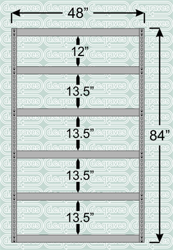 Heavy Duty Shelving Unit 84 Inch High 6 Shelves