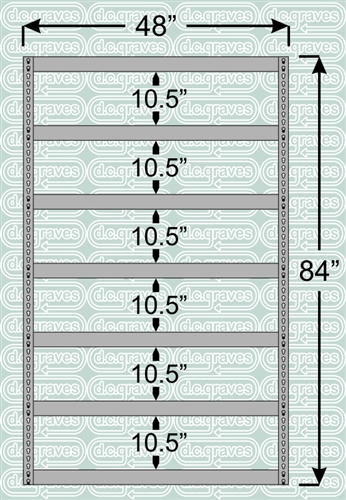 Heavy Duty Shelving Unit 84 Inch High 7 Shelves