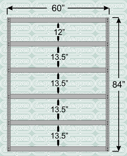 Heavy Duty Shelving Unit 84 Inch High 6 Shelves