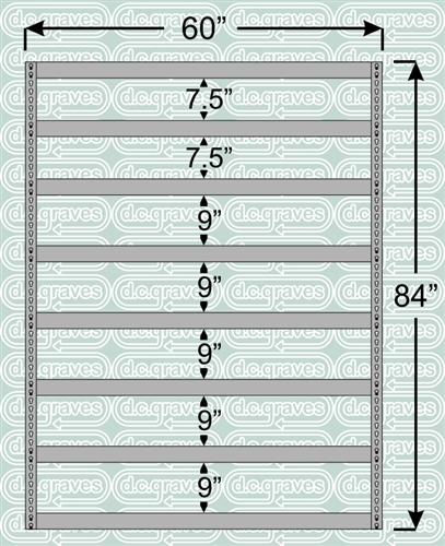 Heavy Duty Shelving Unit 84 Inch High 8 Shelves