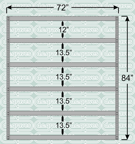 Heavy Duty Shelving Unit 84 Inch High 6 Shelves