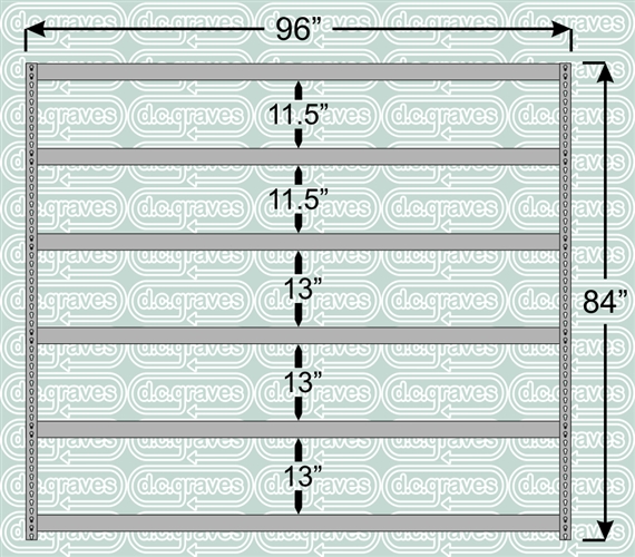 Heavy Duty Shelving Unit 84 Inch High 6 Shelves