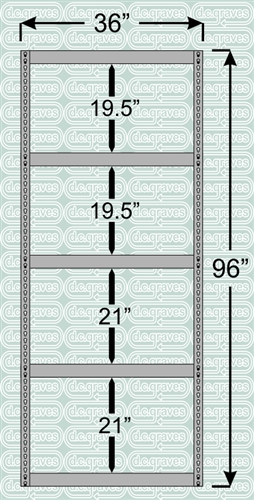 Heavy Duty Shelving Unit 96 Inch High 5 Shelves