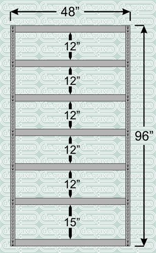 Heavy Duty Shelving Unit 96 Inch High 7 Shelves
