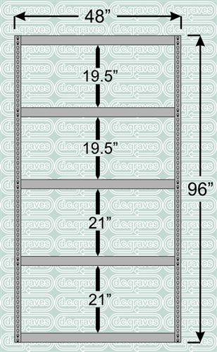 Heavy Duty Shelving Unit 96 Inch High 5 Shelves