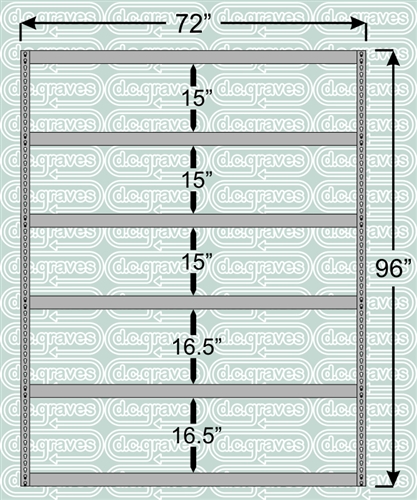 Heavy Duty Shelving Unit 96 Inch High 6 Shelves