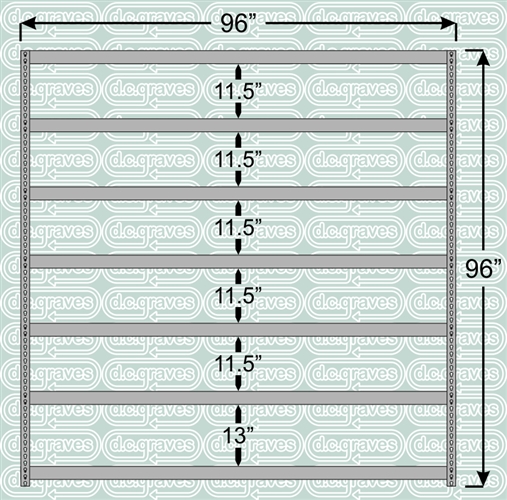 Heavy Duty Shelving Unit 96 Inch High 7 Shelves