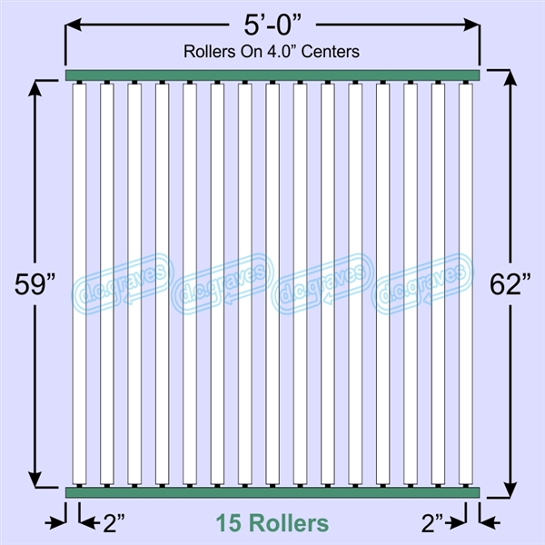 SR70-59-04-05, Steel Gravity Roller Conveyor