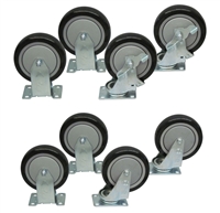 Y1 - 5" x 1-1/4" Polyurethane Casters - 1,200-lbs. Capacity