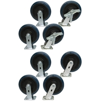 Y4 - 8" x 2" Polyurethane Casters - 3,800-lbs. Capacity