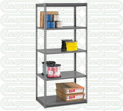 Starter Shelving Unit 5 Shelves 24 x 36 In Shelf Size