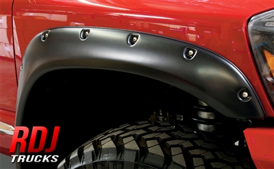 Dodge Ram 1500 2002-2008 | 2500/3500HD 2003-2009 RDJ Trucks PRO-OFFROAD Bolt-On Style Fender Flares | 10-2009