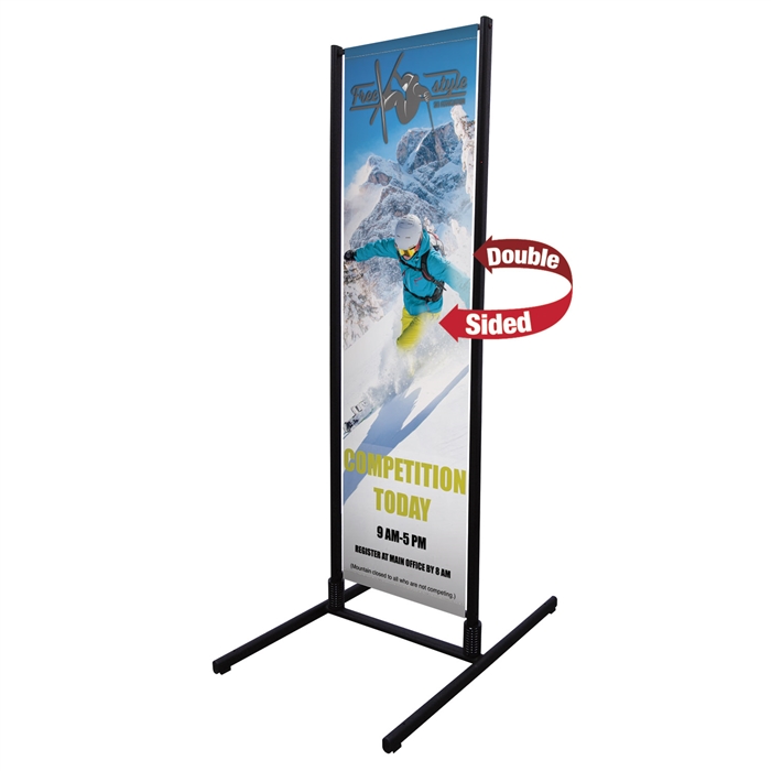 Dual Trak Outdoor Banner Stands