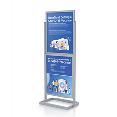 2 Tier Lightweight Bulletin Sign Holder