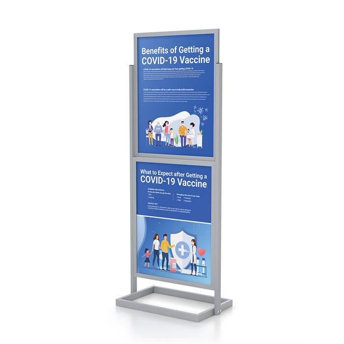 2 Tier Lightweight Bulletin Sign Holder