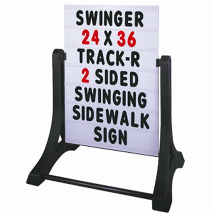 Swinger Sidewalk Sign Message Board