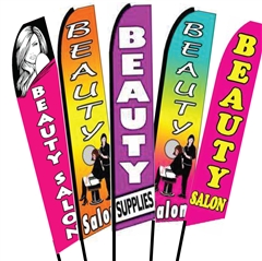 Beauty Shop Swooper Flags