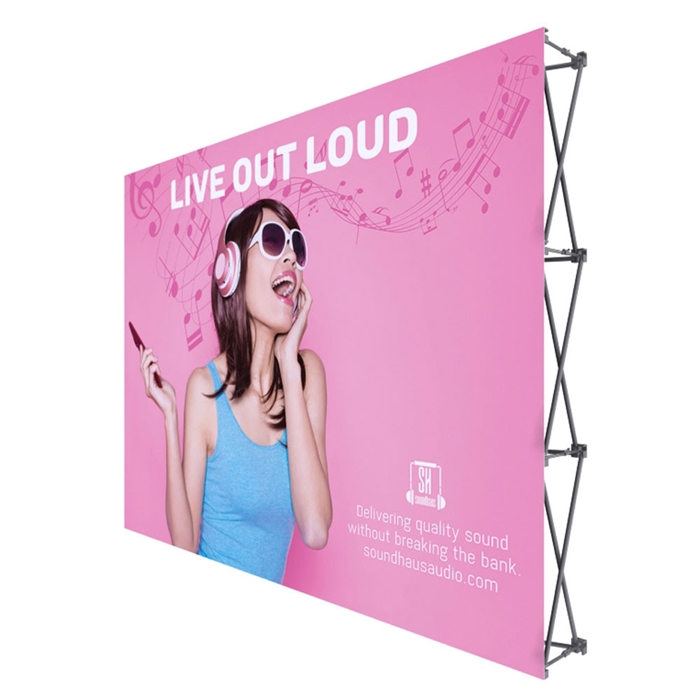 10 ft straight pop up display graphic package no end caps