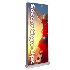 Deluxe Retractable - Double Sided 33" x 81"  Graphic Package