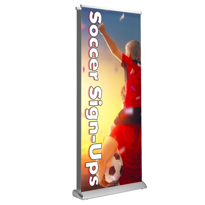 Deluxe Retractable - Double Sided 33" x 81"  Graphic Package