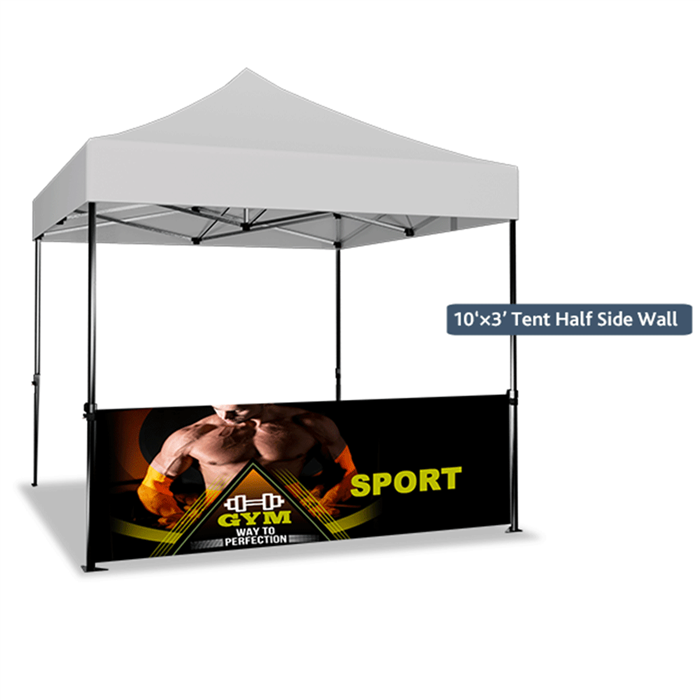 10x10 tent side wall graphics