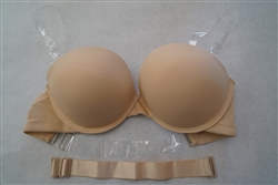 Heavy Padded Clear Back Strapless Bra