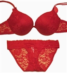 Extreme Push-Up Padded Lace Bra & Panty Set