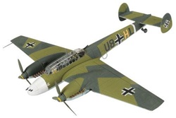 German Messerschmitt Bf 110C-1 Fighter - F.W Hermann Brinkmann and Bordfunker Uffz. Erwin Gruschow, U8+HL, Zerstorergeschwader 26 "Horst Wessel", September 1940