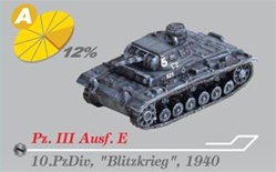German Sd. Kfz. 141 PzKpfw III Medium Tank Series: Panzer III Ausf. E Medium Tank - 10.Panzer Division, 1940