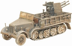 German Krauss-Maffei Sd. Kfz. 7/1 Prime Mover with Flak Gun - 2.SS Panzer Division Das Reich, Ardennes, 1944