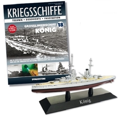 German Kaiserliche Marine Koenig Class Battleship - SMS Koenig [With Collector Magazine]