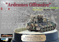 Limited Edition German Sd. Kfz. 182 PzKpfw VI King Tiger Ausf. B Heavy Tank Combat Diorama - schwere Panzerabteilung 501, Ardennes Offensive, Ardennes, December 1944