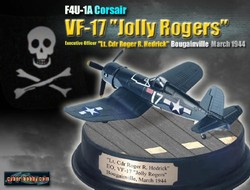 Limited Edition USN Chance-Vought F4U-1A Corsair Fighter - Lt. Cdr. Roger R. Hedrick, VF-17 Jolly Rogers, Bougainville, March 1944