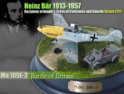 Limited Edition German Messerschmitt Me 109E-3 Fighter - Heniz Bar, Jagdgeschwader 51 "Molders", Battle of Britain, Summer 1940