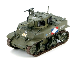 Free French M5A1 Stuart Light Tank - 1st Squadron, 2nd Regiment. "Chasseurs  dAfrique", 1st Armored Division, Rhine Crossing, April 1945