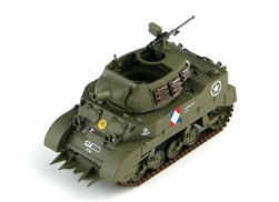 Free French 75mm Howitzer Motor Carriage M8 Tank with Culin Hedgerow Cutter - 1940s